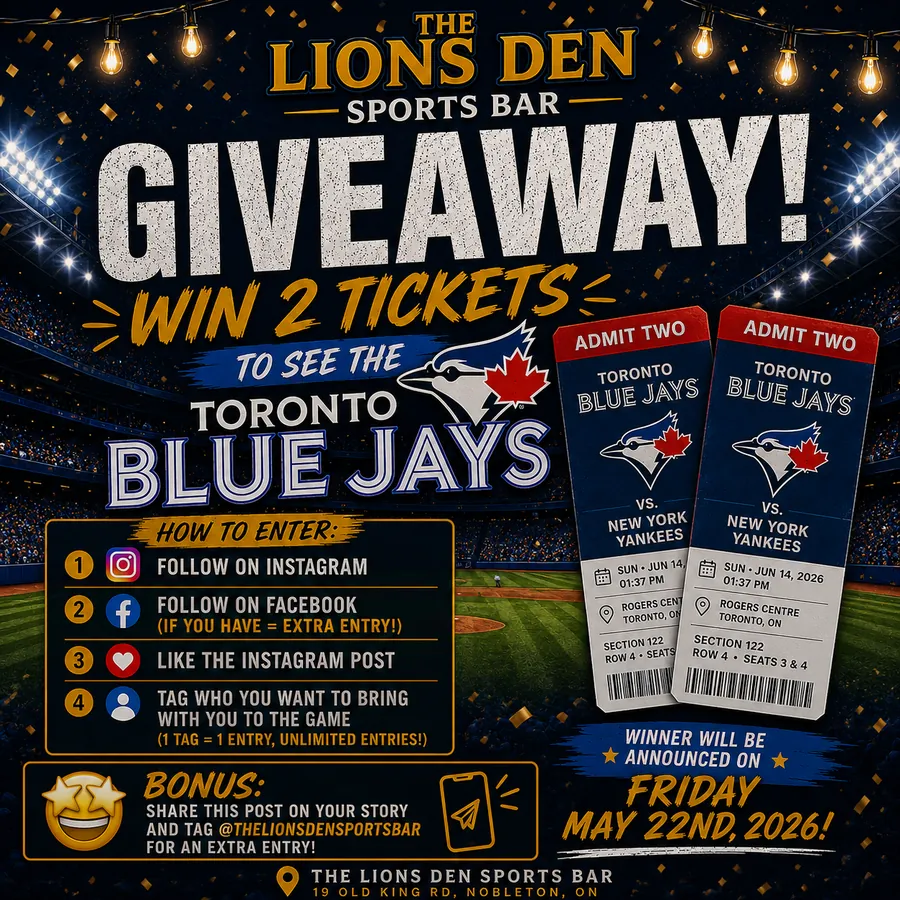 Blue Jays ticket giveaway poster