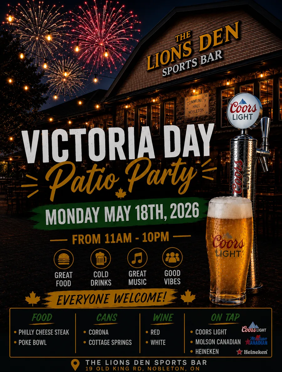 Victoria Day Patio Party poster