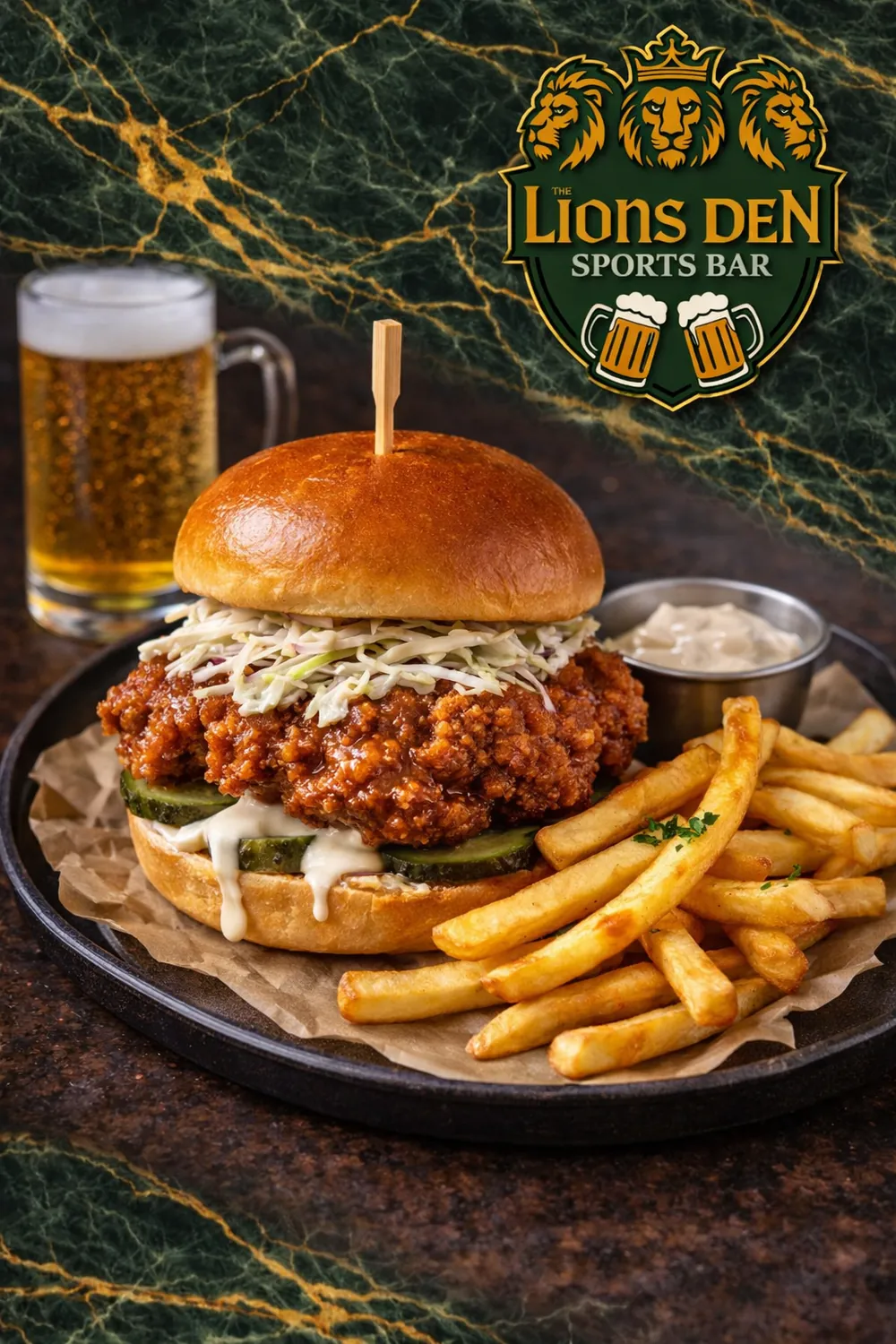 Nashville crispy chicken sandwich