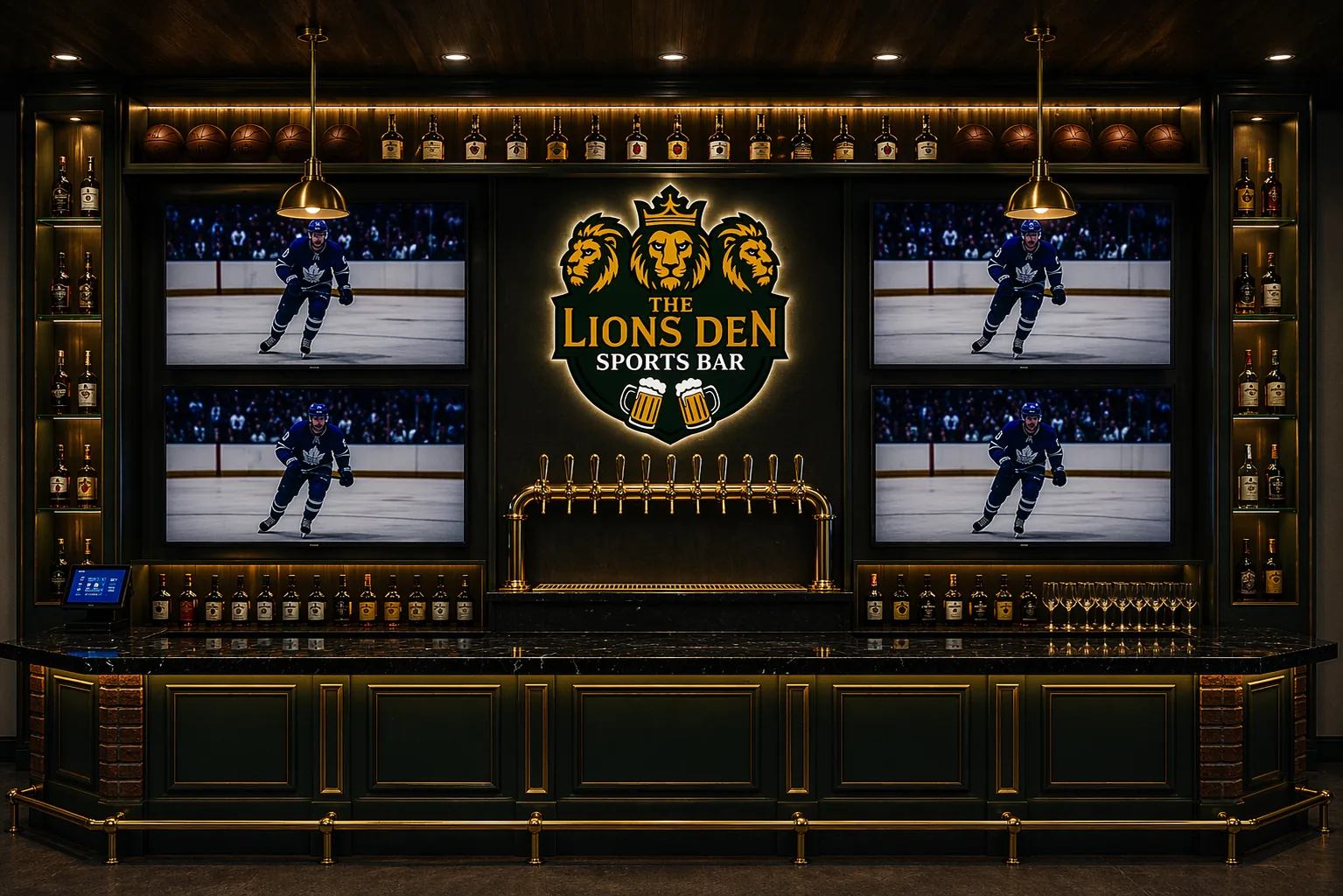 The Lions Den bar interior
